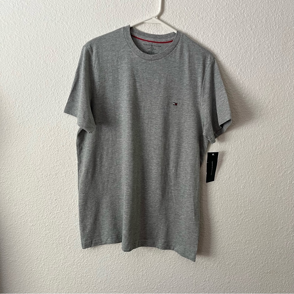 Tommy Hilfiger Gray Crew Neck Short Sleeve Tee Size S (34-36)